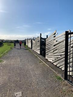 The Great Bird Screen of Brean - protecting the birdlife while allowing twitchers to watch